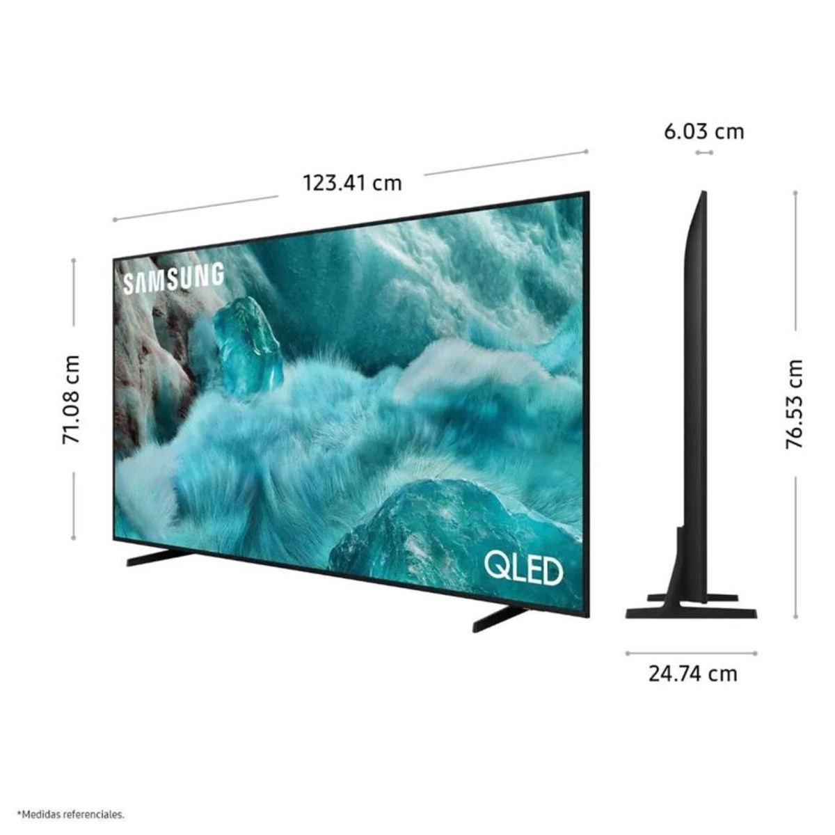 SAMSUNG - Televisor Samsung QLED 55 Visión AI Smart TV QN55Q7FAAGXPE