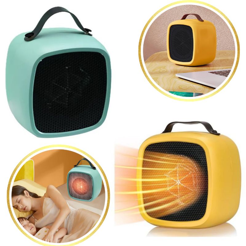 GENERICO - 2 Calefactores Eléctrico Portátil 500W  - Protege a tu familia del frío