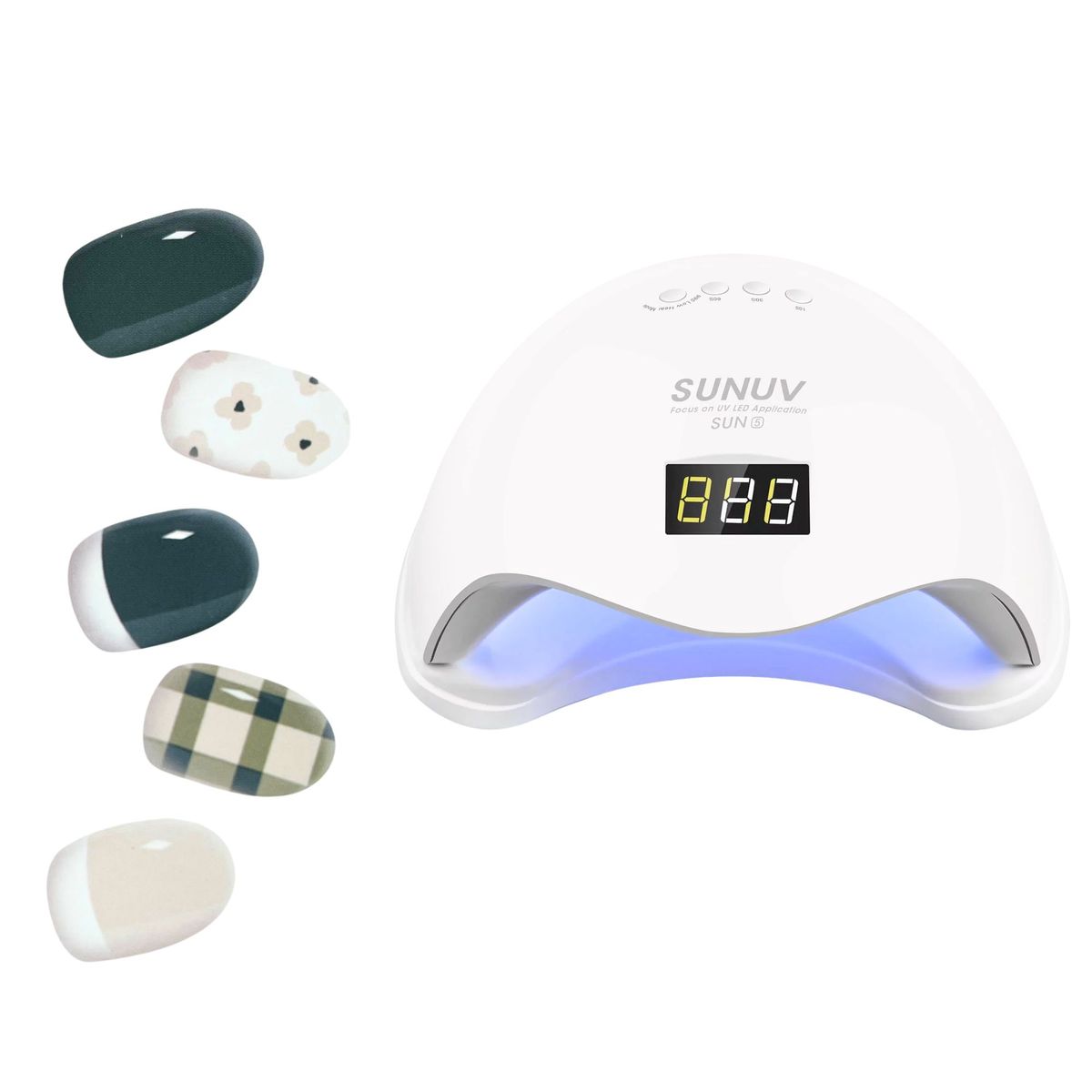 GENERICO - Sticky Nails - Uñas Adhesivas Tipo Gel + Luz LED - H010