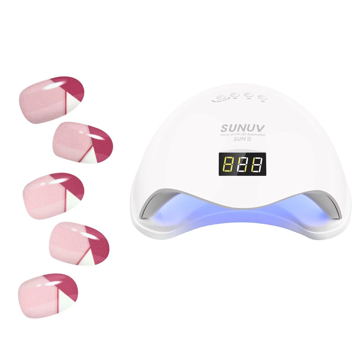 GENERICO - Sticky Nails - Uñas Adhesivas Tipo Gel + Luz LED - H008