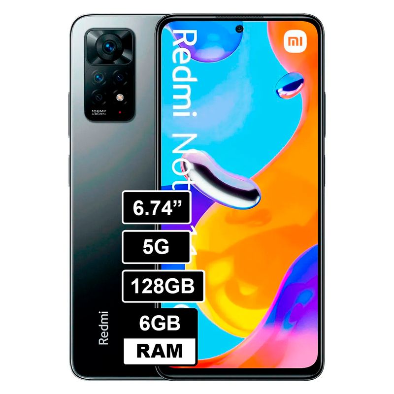XIAOMI - REDMI NOTE 11 PRO 5g 6GB RAM 128GB NEGRO