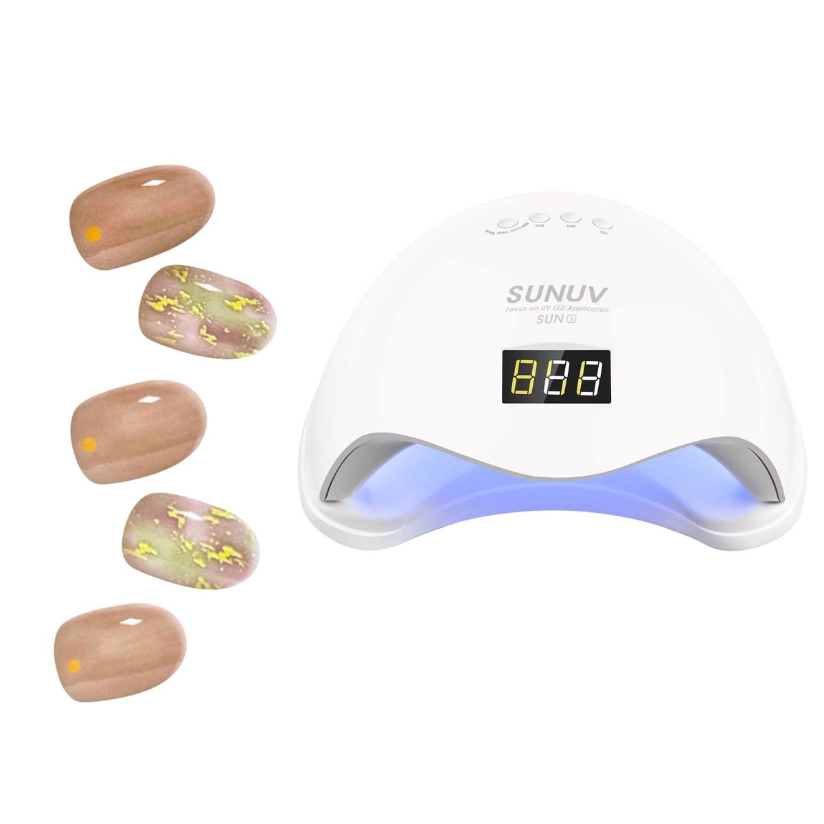 GENERICO - Sticky Nails - Uñas Adhesivas Tipo Gel + Luz LED - H007