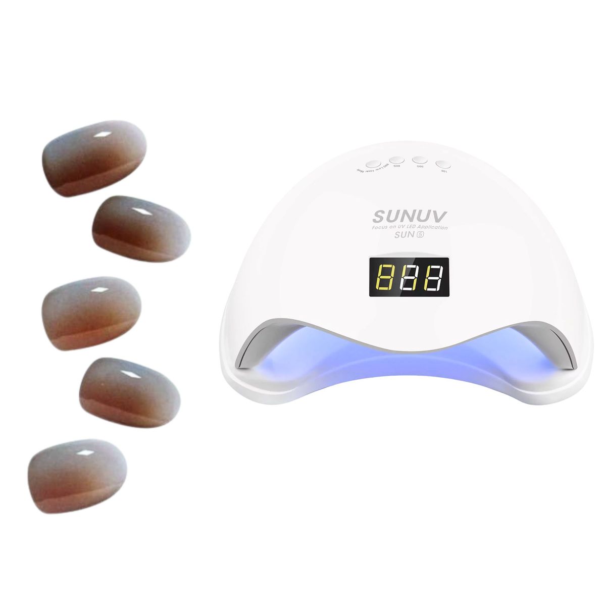 GENERICO - Sticky Nails - Uñas Adhesivas Tipo Gel + Luz LED - H006