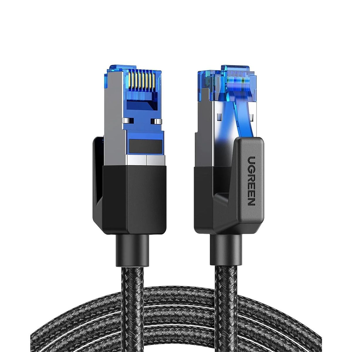 UGREEN - Cable de Red UTP Cat8 Ugreen 5m RJ45 40Gbps Trenzado NW153 80433 Negro