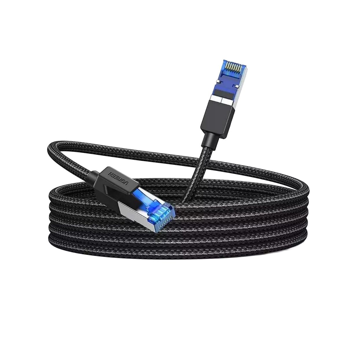 UGREEN - Cable de Red UTP Cat8 Ugreen 5m RJ45 40Gbps Trenzado NW153 80433 Negro