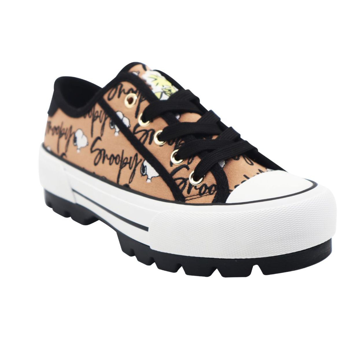 SNOOPY - Zapatillas Urbanas Mujer Snoopy Marron