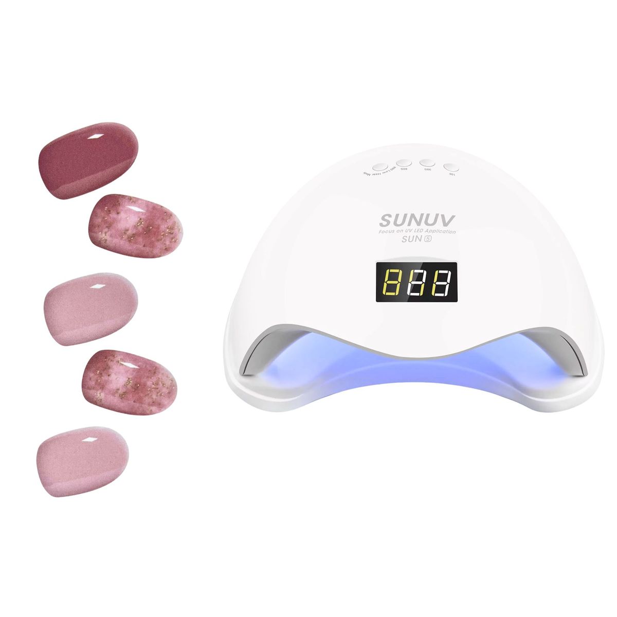 GENERICO - Sticky Nails - Uñas Adhesivas Tipo Gel + Luz LED - H004