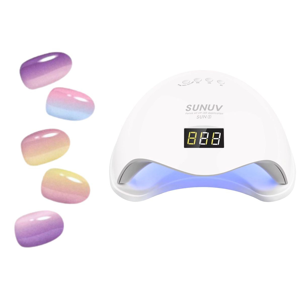 GENERICO - Sticky Nails - Uñas Adhesivas Tipo Gel + Luz LED - H003