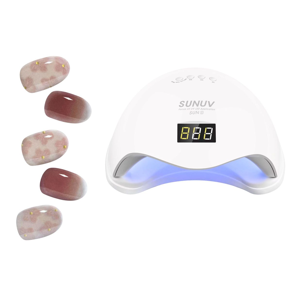 GENERICO - Sticky Nails - Uñas Adhesivas Tipo Gel + Luz LED - H002