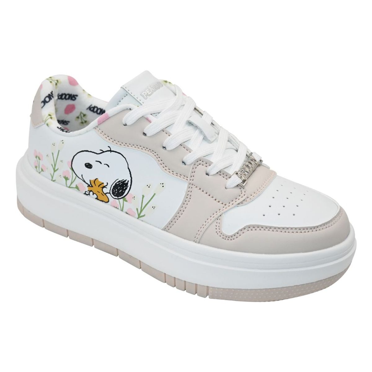 SNOOPY - Zapatillas Urbanas Mujer Snoopy Blanco