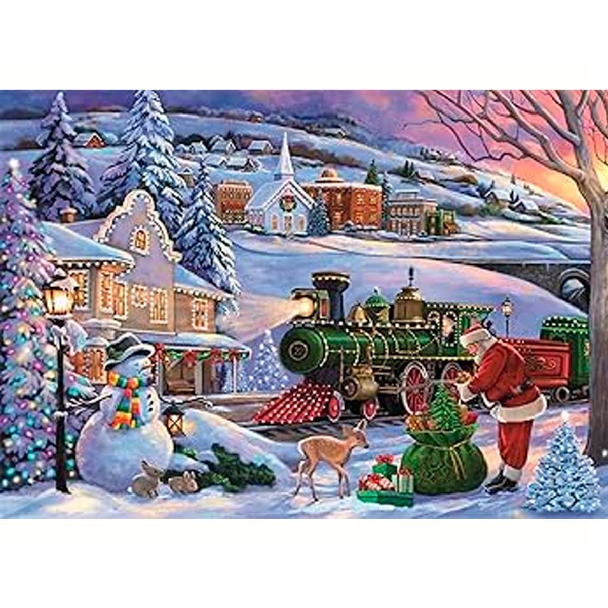 CLEMENTONI - Clementoni Rompecabezas X 500 piezas Tren De Navidad