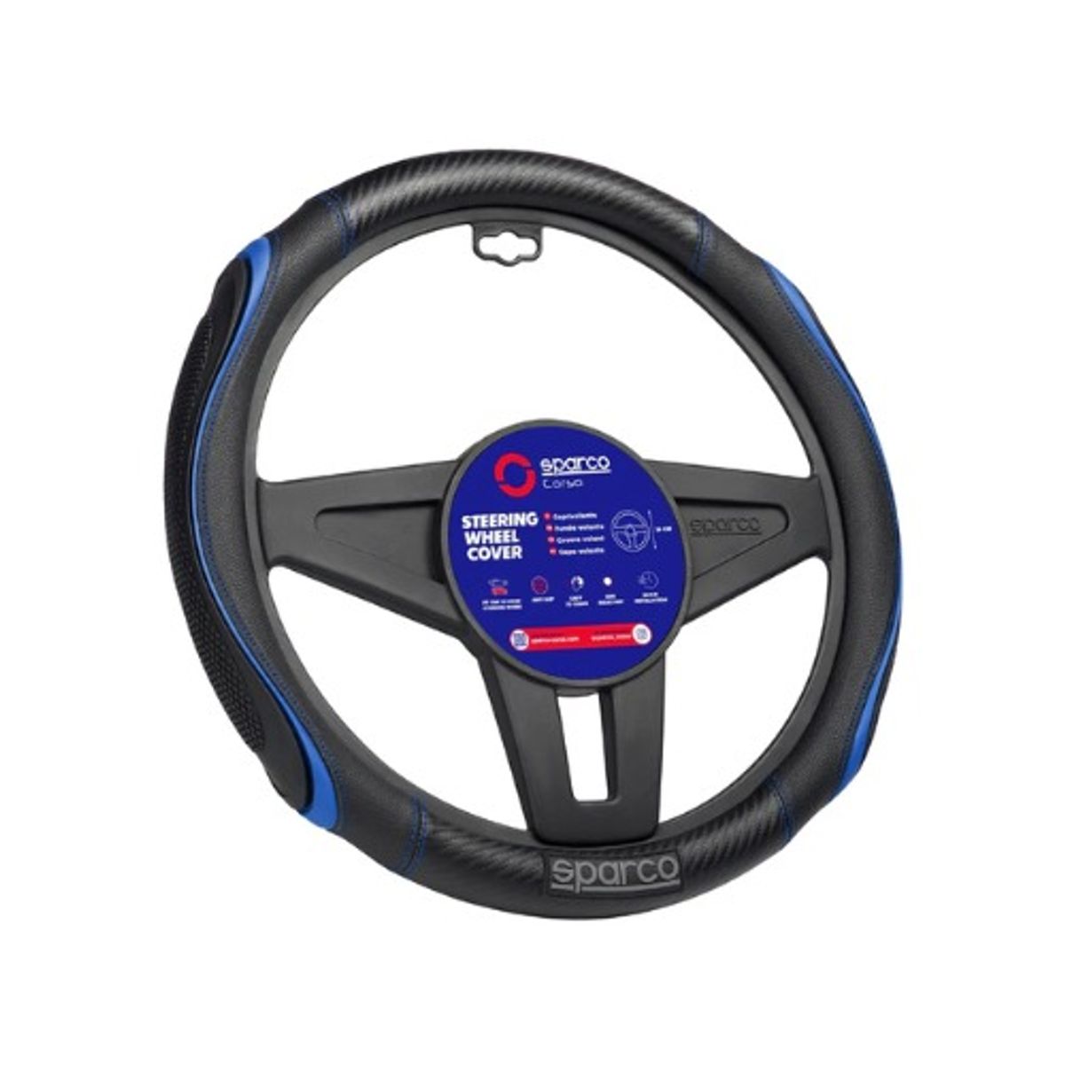 SPARCO - FORRO DE TIMON SPARCO AZUL CONCOSTURA SPS138BL