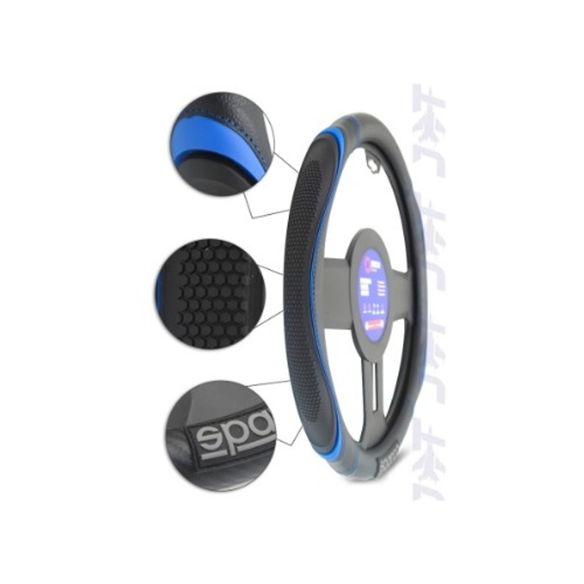 SPARCO - FORRO DE TIMON SPARCO AZUL CONCOSTURA SPS138BL