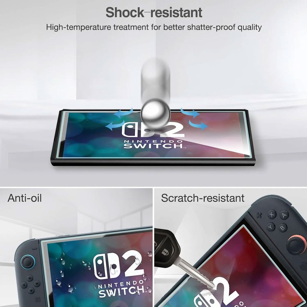 GENERICO - Mica De Vidrio Para Nintendo Switch 2