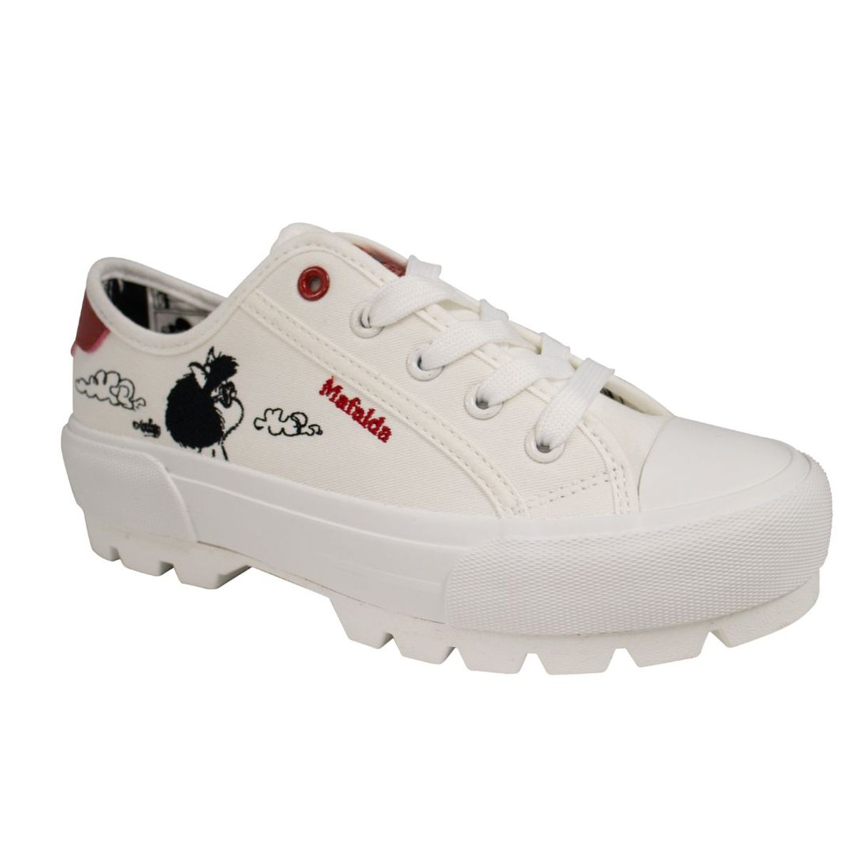 MAFALDA - Zapatillas Urbanas Mujer Mafalda Crema