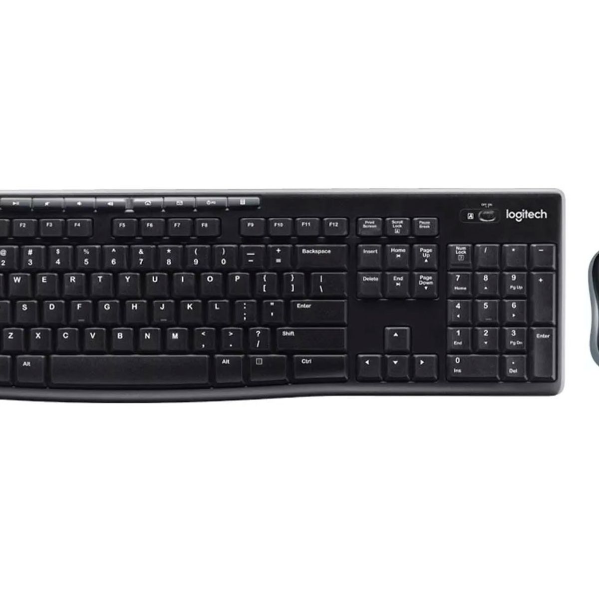 LOGITECH - TECLADO LOGITECH + MOUSE MK270 WIRELESS USB BLACK