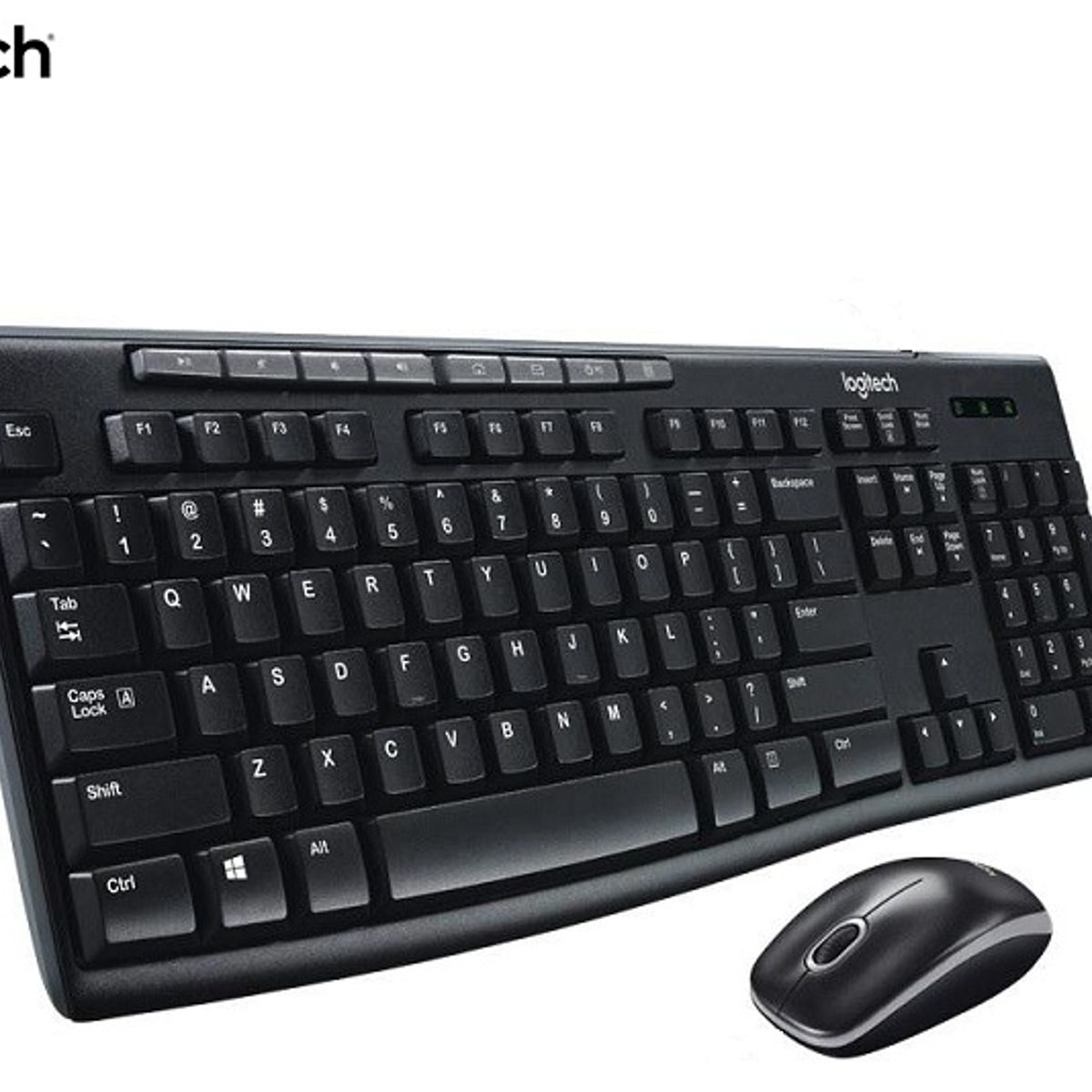 LOGITECH - TECLADO LOGITECH + MOUSE MK270 WIRELESS USB BLACK