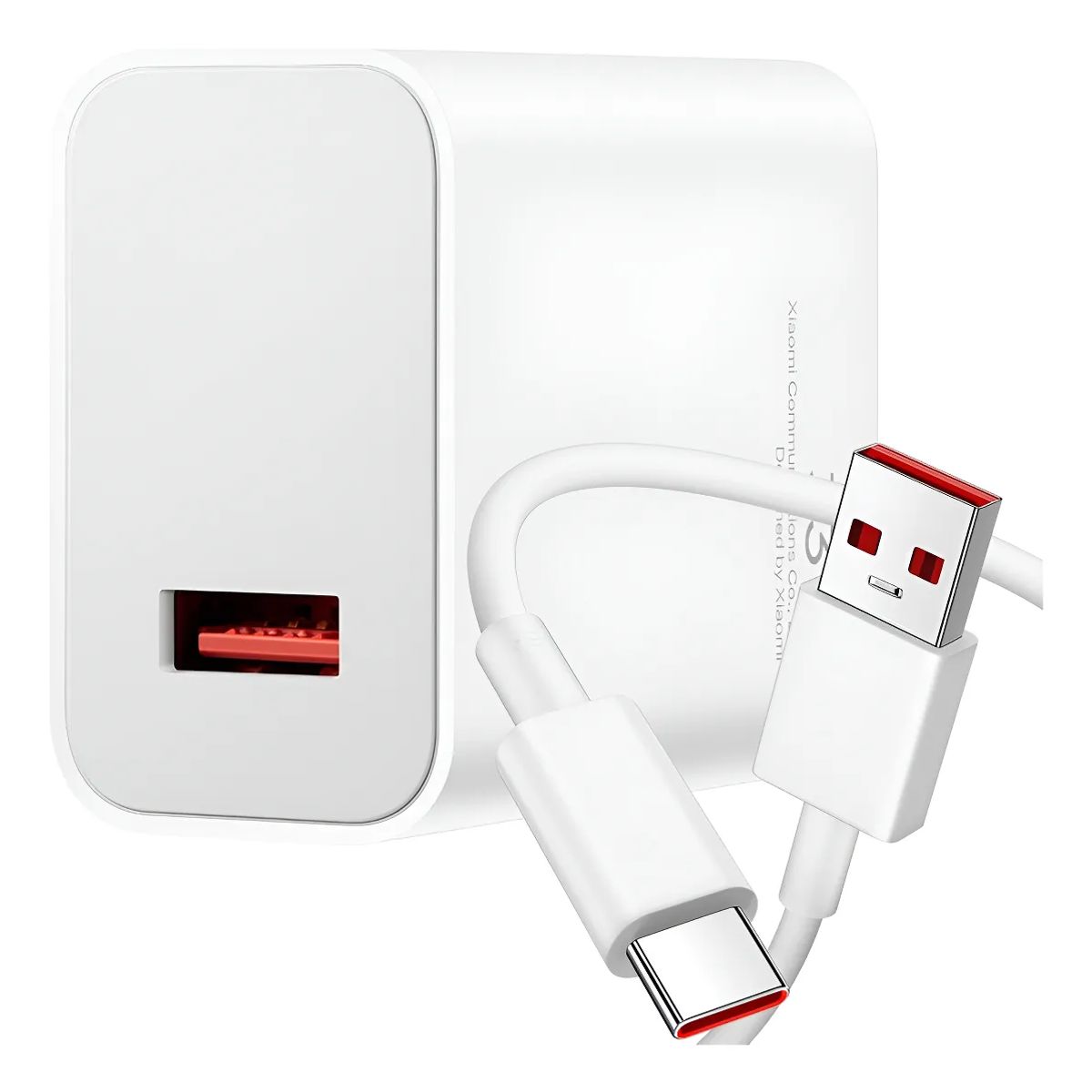 XIAOMI - Cargador Xiaomi 33W de Carga Rápida Cable Tipo C