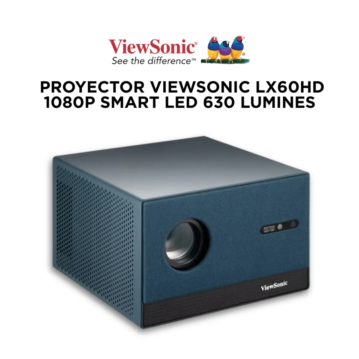 VIEWSONIC - Proyector ViewSonic LX60HD 1080P SMART LED 630 LUMINES