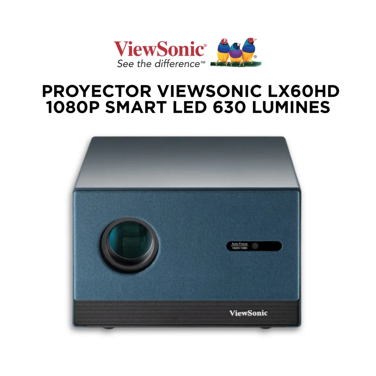 VIEWSONIC - Proyector ViewSonic LX60HD 1080P SMART LED 630 LUMINES
