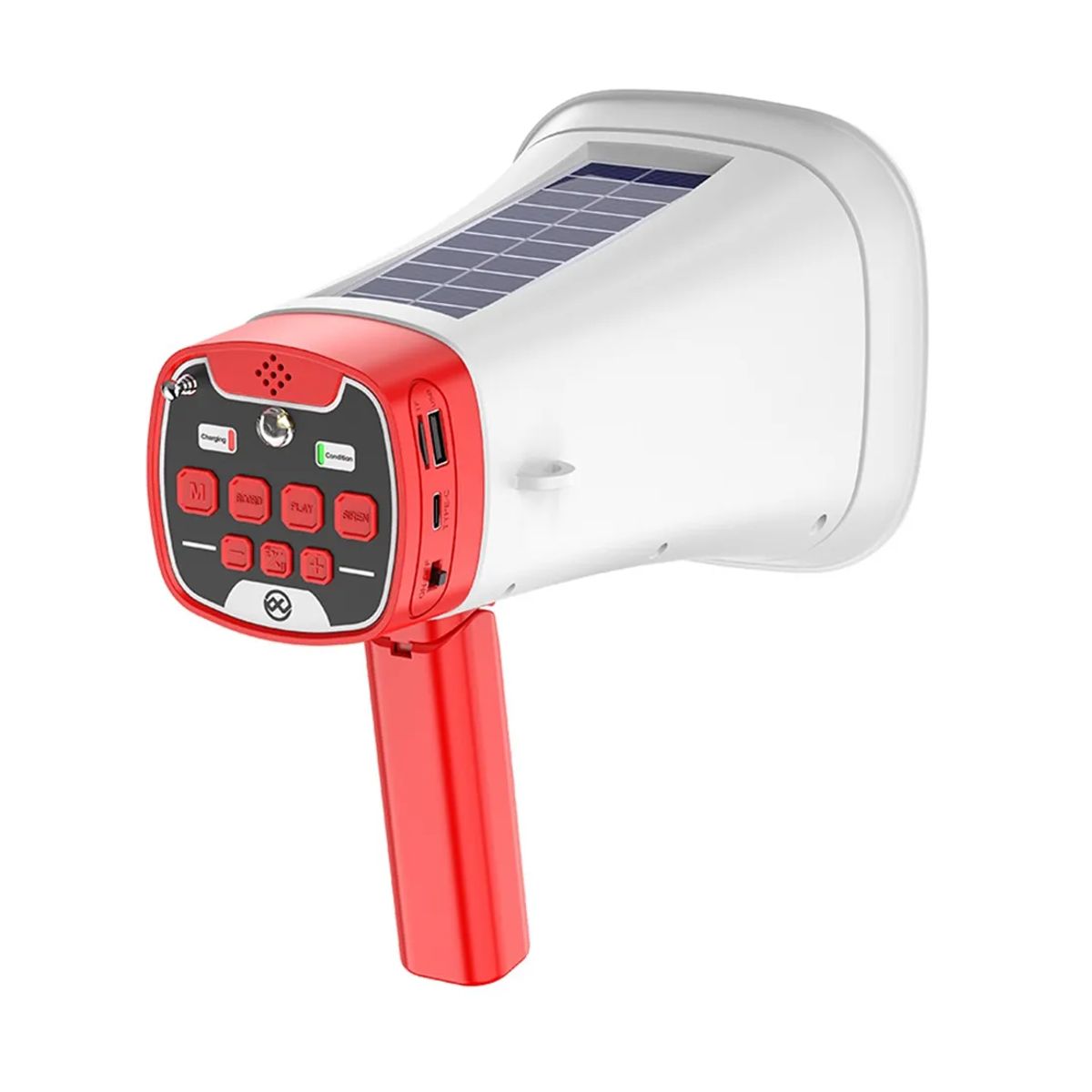 GENERICO - Megafono 50w Recargable Sirena Parlante Bluetooth Hannzo