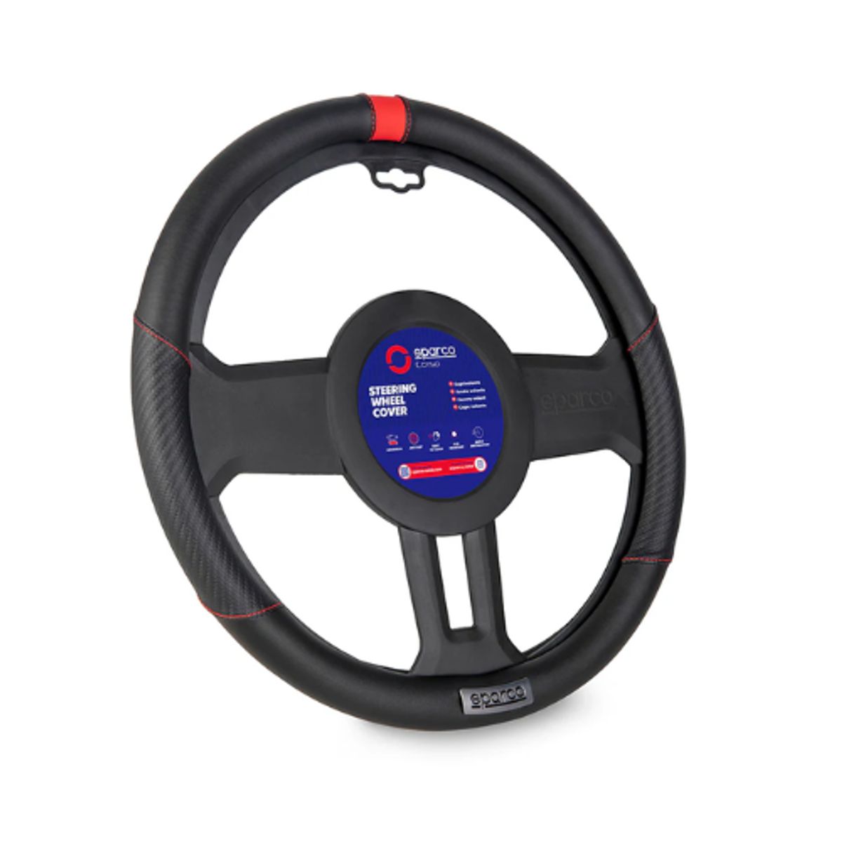 SPARCO - FUNDA CUBRE VOLANTE CON FIBRA Y ANTIDESLIZANTE Sps111