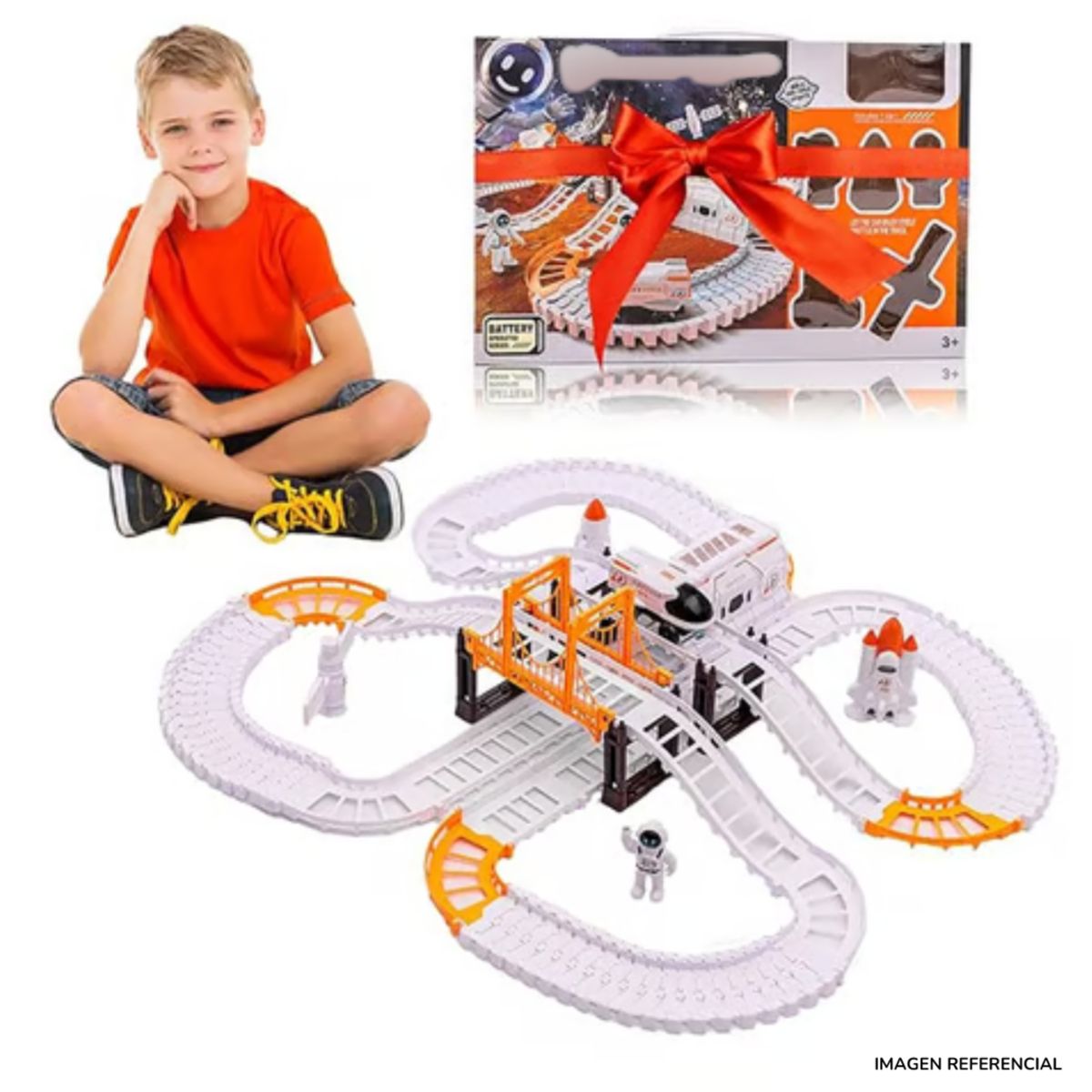 GENERICO - Pista de carrera estacional juguete niños coche