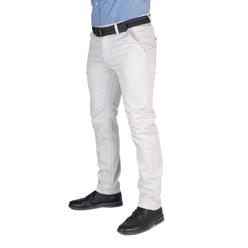 GENERICO - Pantalón de Caballero Slim Color Hueso Brooklyn modelo Astor