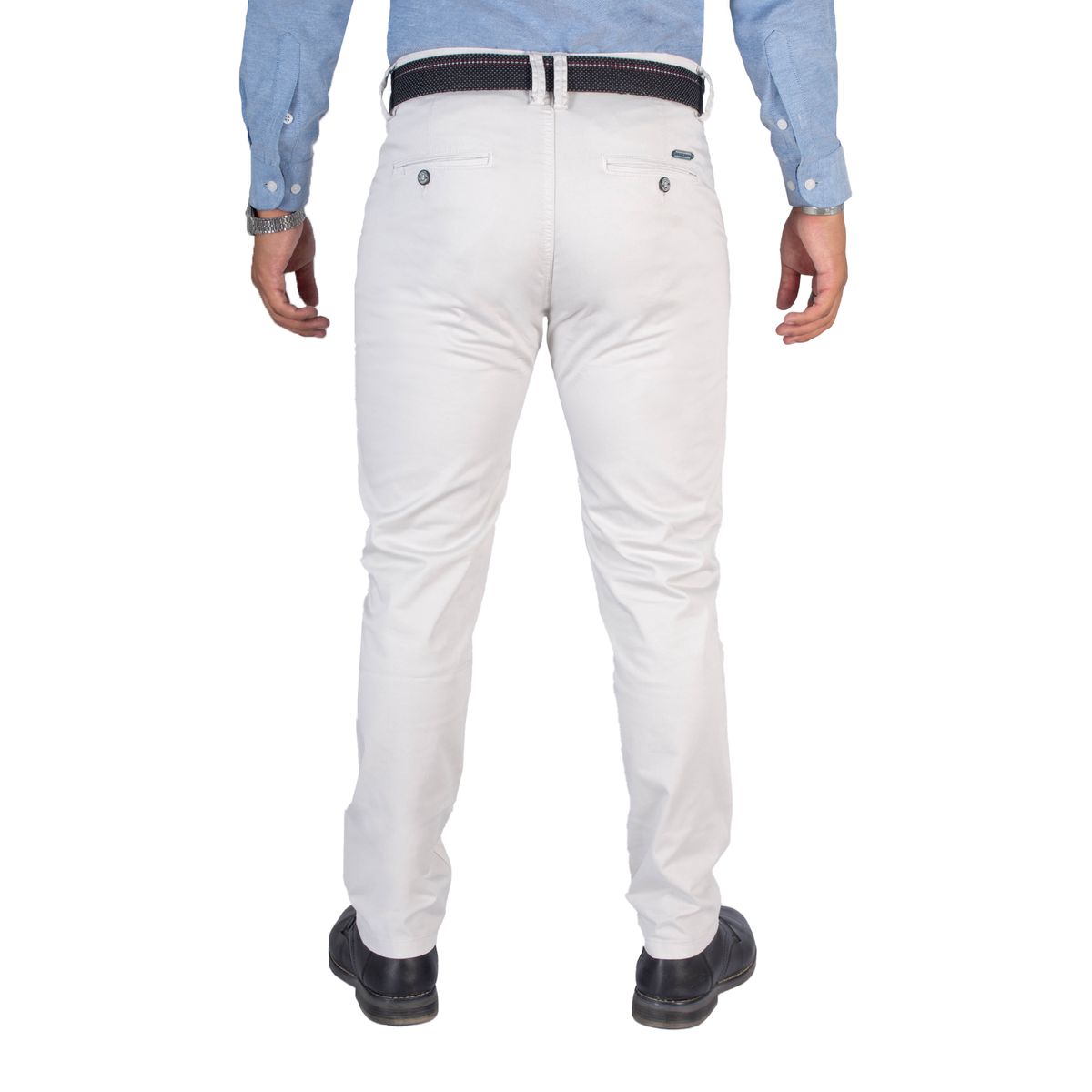 GENERICO - Pantalón de Caballero Slim Color Hueso Brooklyn modelo Astor