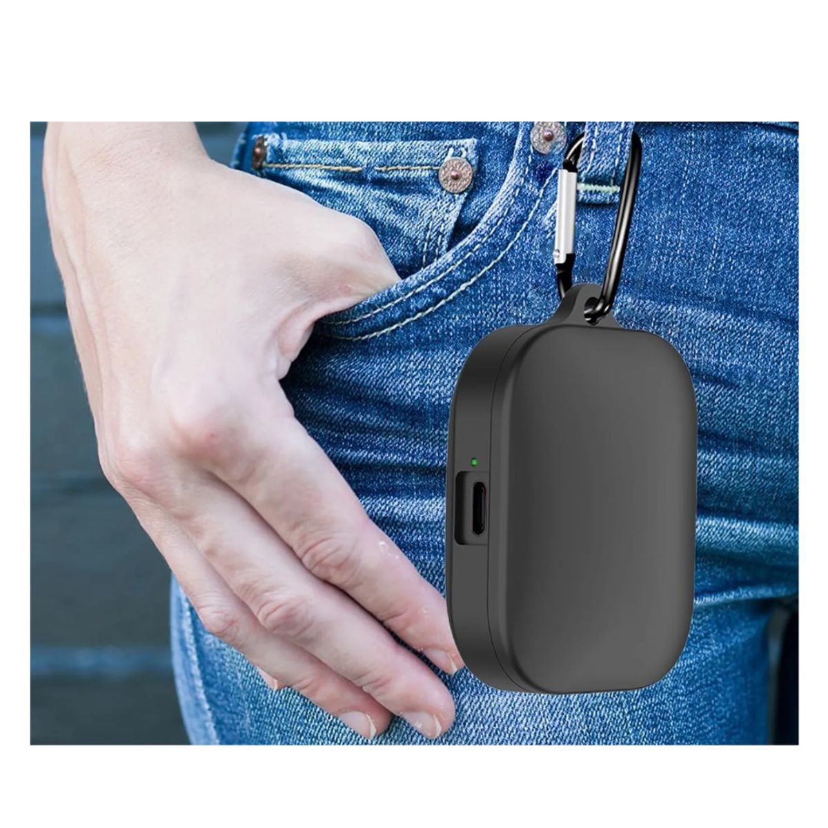 CASE - FUNDA PARA AUDIFONOS BUDS 6 PLAY - NEGRO