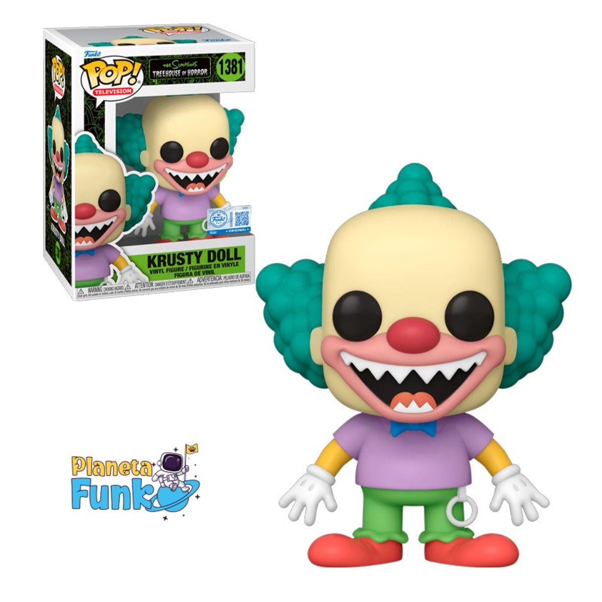 FUNKO - LOS SIMPSONS KRUSTY DOLL 1381 EXCLUSIVO