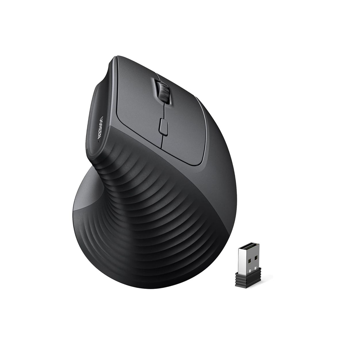 UGREEN - Mouse Inalambrico 24hz Ugreen Vertical 4000DPI 55916 Negro