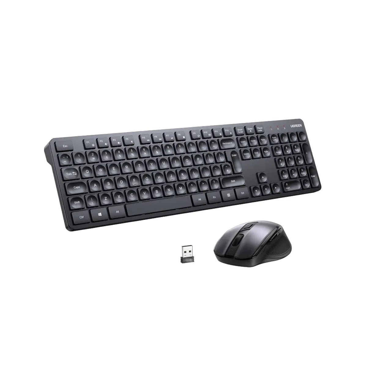UGREEN - Combo Teclado Y Mouse Ugreen Inalambrico 24Ghz Us MK006-35740 Negro