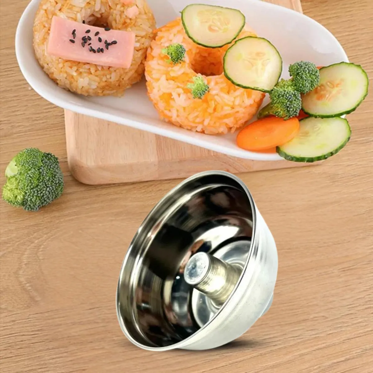 GENERICO - Molde Para Arroz  9 Cm de Acero Inoxidable