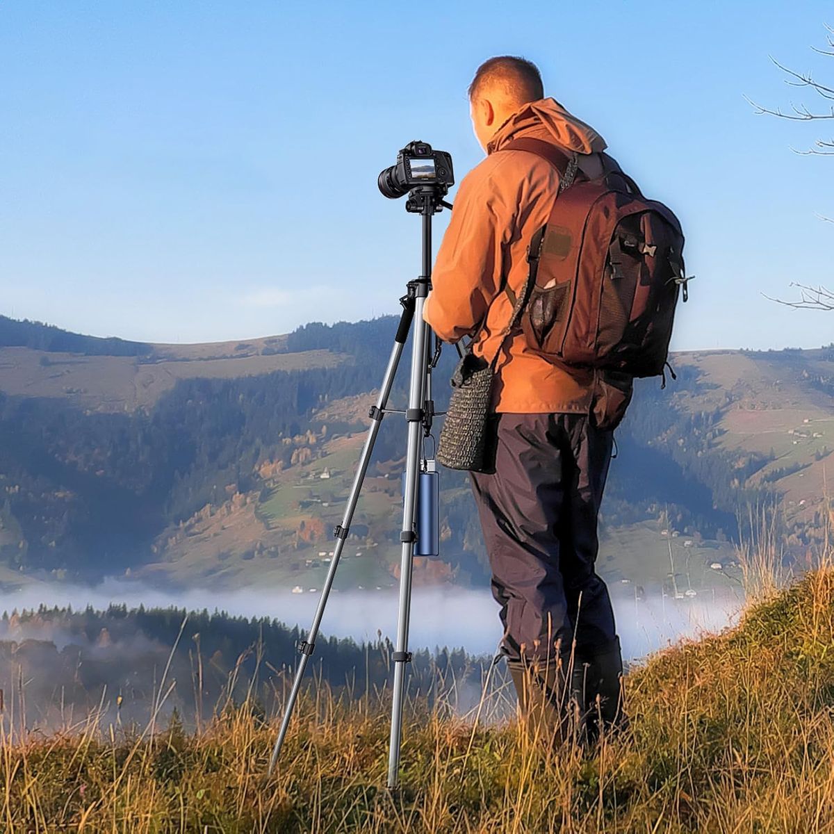 UGREEN - Tripode Profesional Ugreen para Telefono y Camara Nikon 15187 Negro