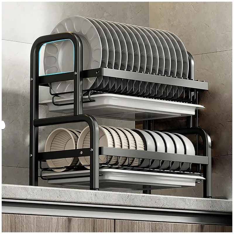 GENERICO - Escurridor Organizador Rack de 2 Niveles