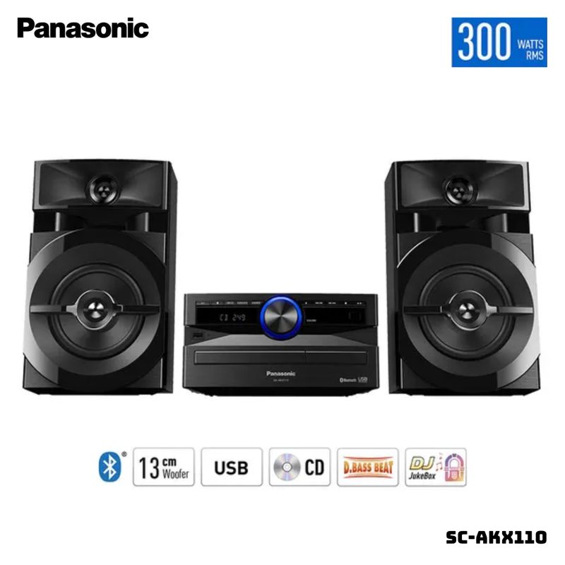 PANASONIC - PARLANTES PANASONIC 300W MINI COMPONENTE - SC-AKX110