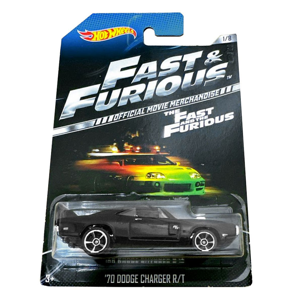 GENERICO - Auto a escala - Rapidos y Furiosos - Hot Wheels - 70 Dodge Charger RT - MERCH EDITION FAST & FURIOUS