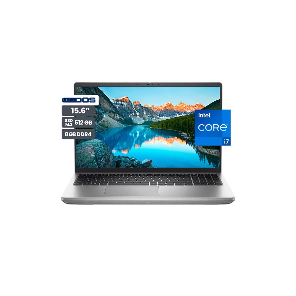 DELL - Laptop Dell Inspiron 3520 156 FHD IPS i7 8GBRAM 512GB SSD Silver