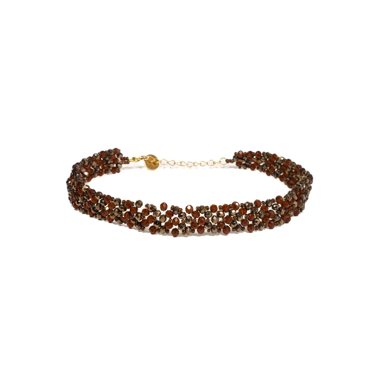 SAMANTHA PINTO HANDMADE ACCESSORIES - Collar Esmeralda Marrón