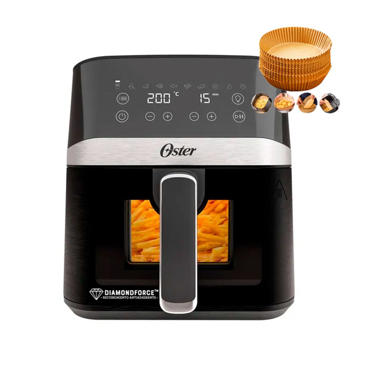 OSTER - Freidora de Aire Oster 4Lt CKSTAF40WDDF C Luz+ Papel Antiad