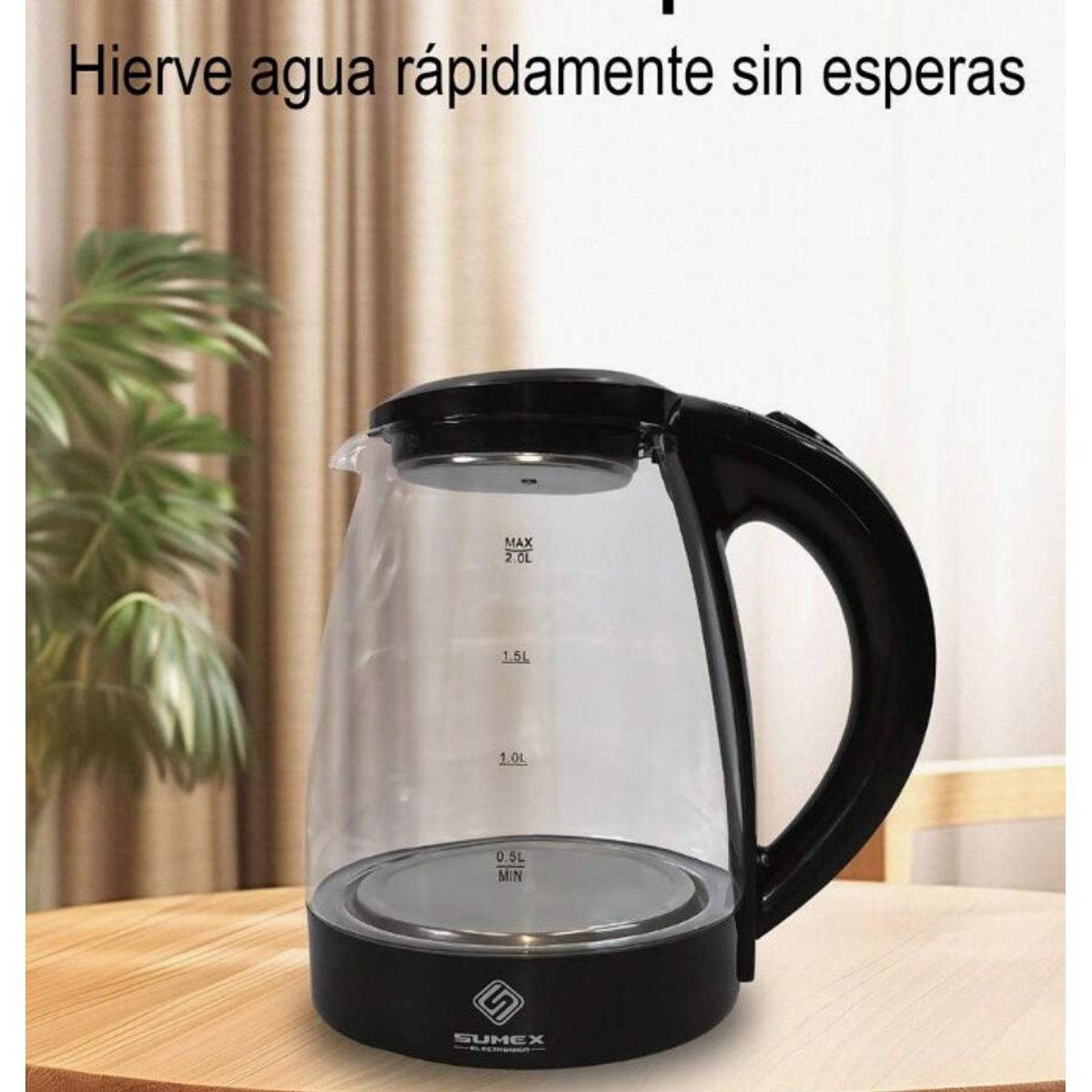 GENERICO - Hervidor Eléctrico de Vidrio 2L