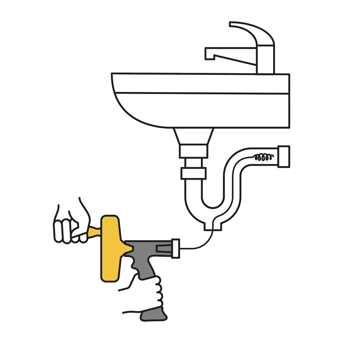 PRETUL - Destapacaños Tipo Tambor De 7.6 Mts Con Mango Pretul 22881