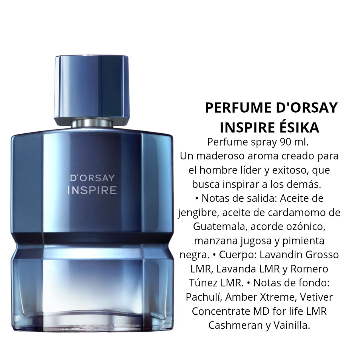 ESIKA - Perfume DORSAY INSPIRE ésika spray 90 ML MADEROSO