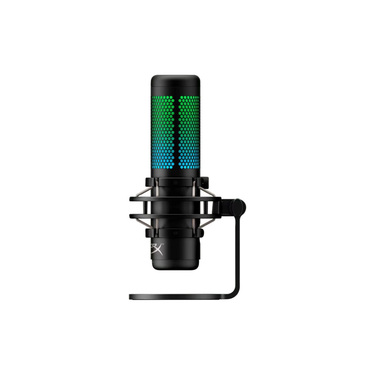 HYPERX - Microfono Hyperx Alambrico Quadcast S USB Iluminacion RGB Negro