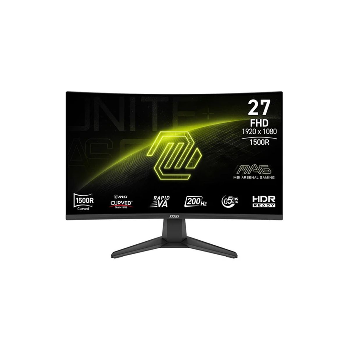 MSI - Monitor Gamer Curvo MSI Va MAG 276CF 27 FHD 200HZ 05ms Negro