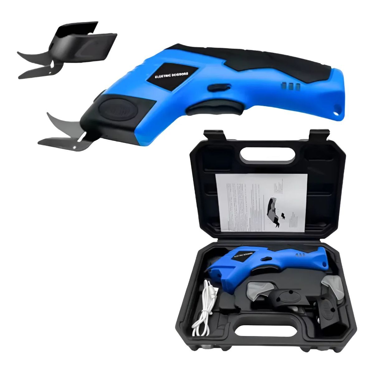 GENERICO - Tijera Eléctrica Máquina Cortadora De Cartón Plásticos Telas