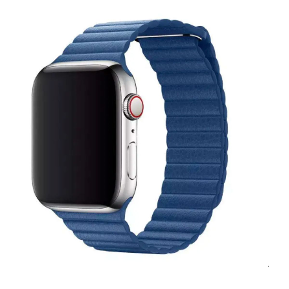 GENERICO - Correa de Cuero imantado para Apple Watch 46mm - Azul