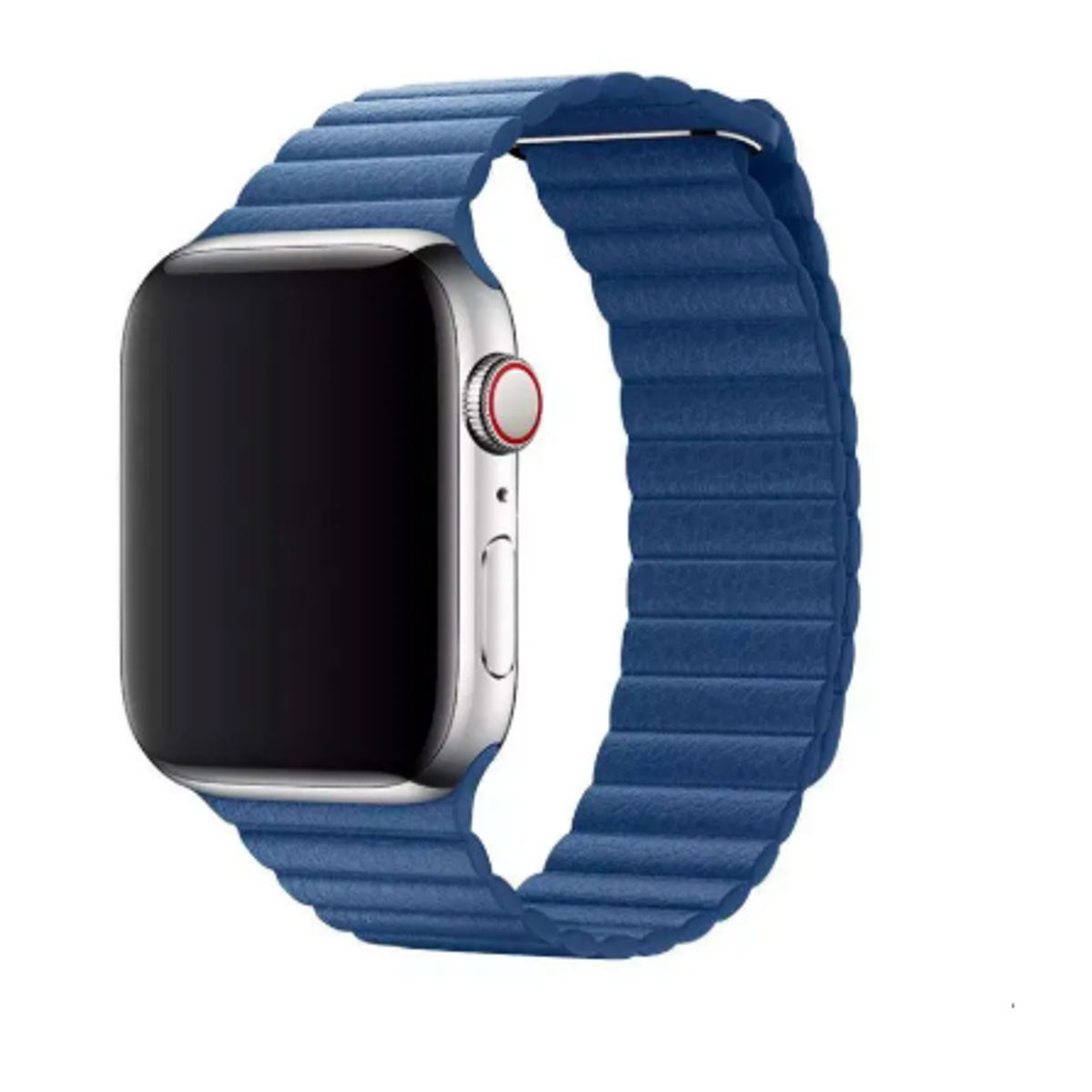 GENERICO - Correa de Cuero imantado para Apple Watch 46mm - Azul