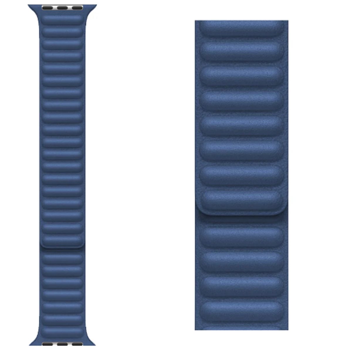 GENERICO - Correa de Cuero imantado para Apple Watch 46mm - Azul